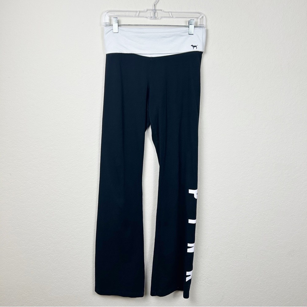 COPY - VS Pink Flare Leggings Size Small Yoga Pants Fold Over Waist
